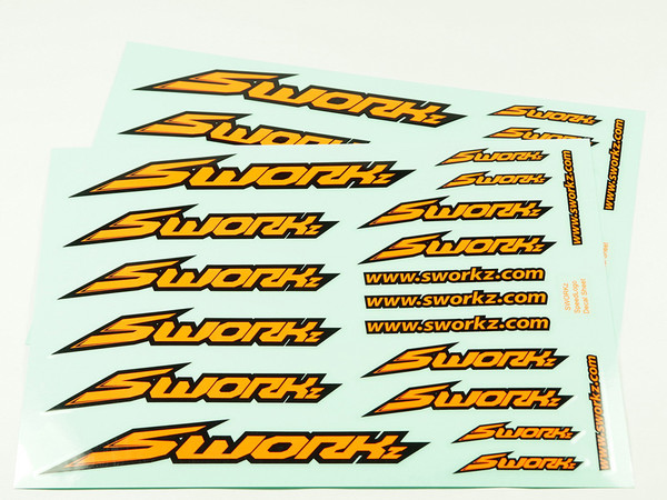 SWORKz Speed Logo Sticker (PushBar)(FO)(2pc)