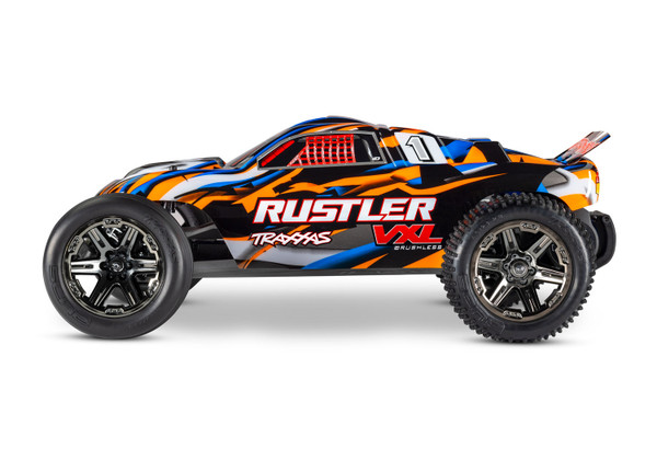 Traxxas RUSTLER VXL RCカー 部品多数 Traxxas Rustler® VXL: 1/10 Scale Stadium Truck. Pro Series