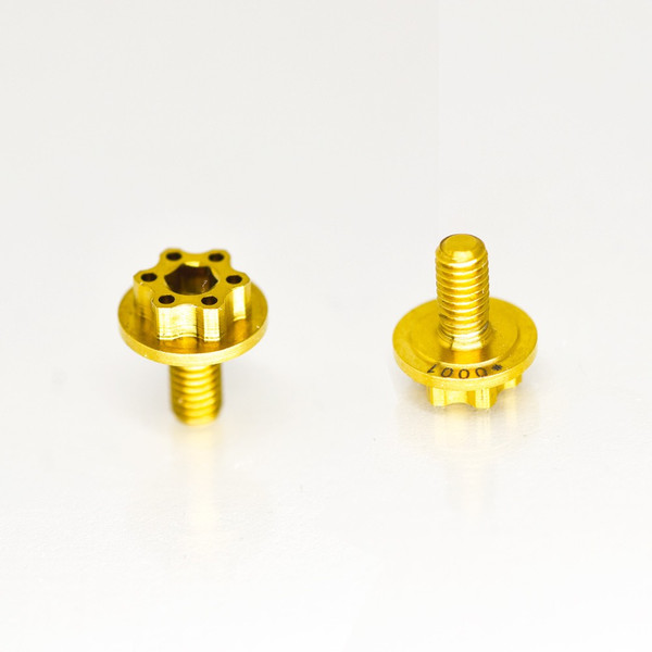 Clutch Retainer Allen Screw in Titanium Grade 5 6Al4V "Limited Edition" 2 Pieces