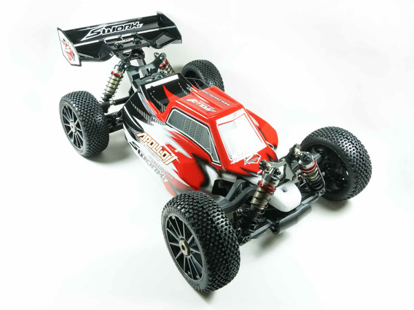 ブラシレス EP 1/8 オフロード アウディ クワトロ？ SWORKz Apollo 1/8 Brushless Power Buggy Pro RTR W/ Prepainted Body