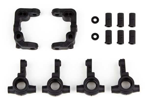 Team Associated RC10B6.4 -1mm Scrub Caster & Steering Blocks