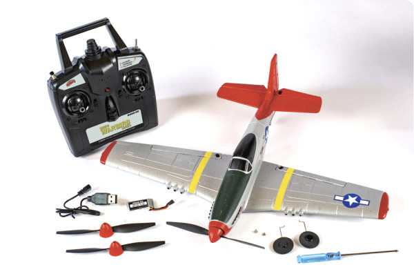 Rage R/C - P-51D Mustang Micro RTF Airplane w/PASS