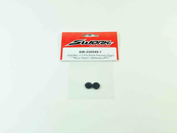 SWORKz 1/10 Pro-Shock Precision Plastic Shock Piston(1.6X2Holes)(2PC)