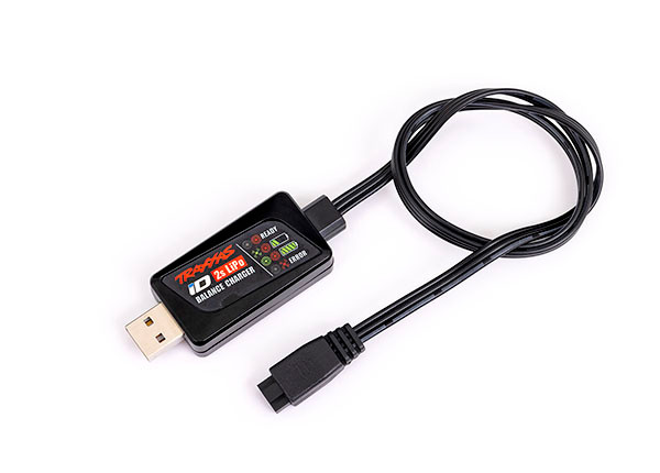 Charger, iD® Balance, USB (2-cell 7.4 volt LiPo with iD® connector only)
