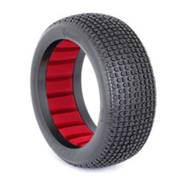 AKA CATAPULT 1:8 BUGGY TIRES (SOFT) W/ RED INSERTS (AKA140016SR)