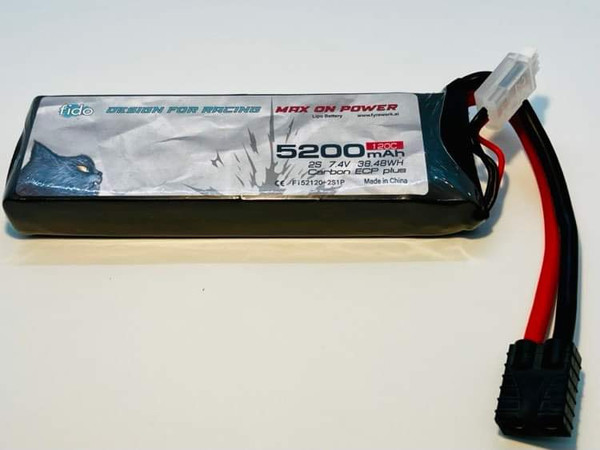 Fido LipoMaxx RC Racing Lipo Battery 5200mAh 3S 11.1V Stick Pack LCG with TRX Plug