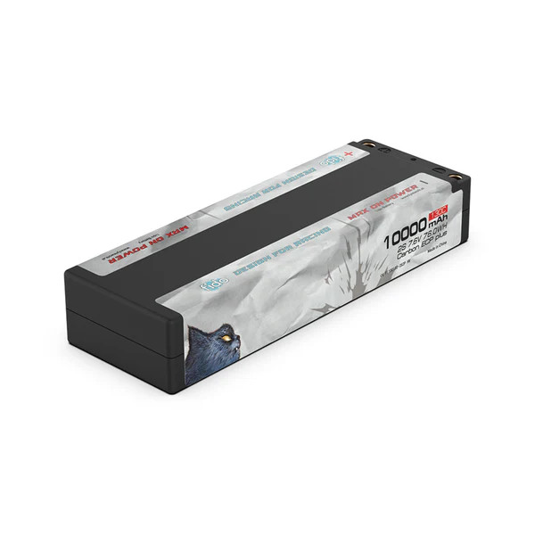 Fido LipoMaxx RC Racing Lipo Battery 10000mAh 2S 7.6V 130C Stick Pack HV 5mm Plugs