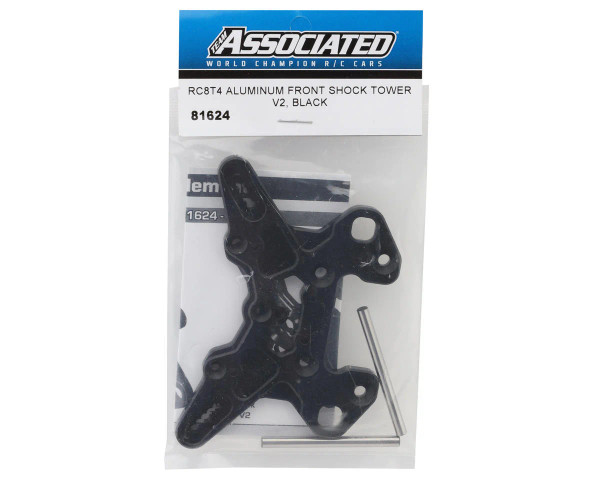 Team Associated RC8T4/RC8T4e V2 Aluminum Front Shock Tower w/ 48mm Hinge Pins