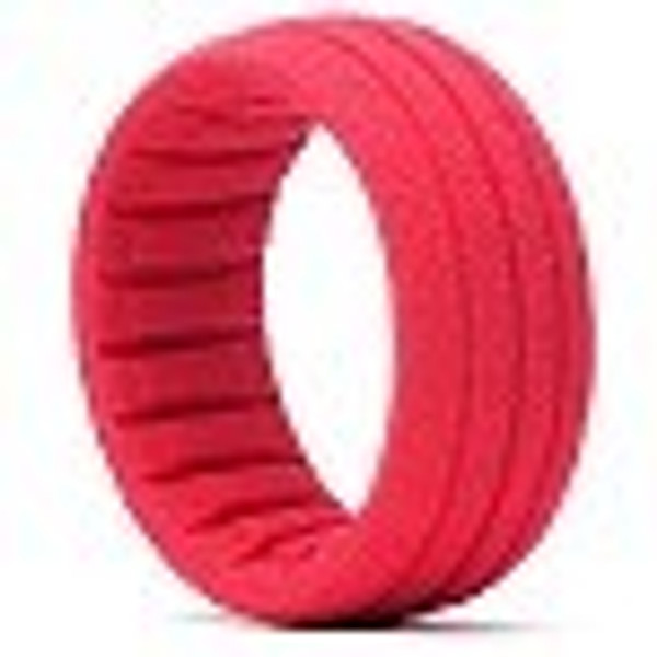 AKA Racing Impact 1/8 Buggy Tires (Super Soft) (Pre-Mounted) (White) (2) (AKA14007VRW) soft red inserts