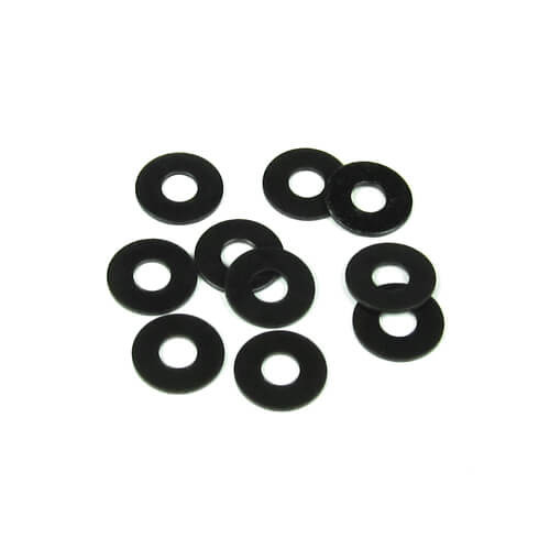 Tekno M3x8mm Washer (black, 10pcs)