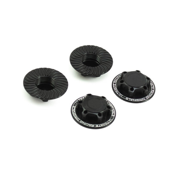 Ultimate Racing Closed End Wheel Nuts V2 (Black) (4pcs)