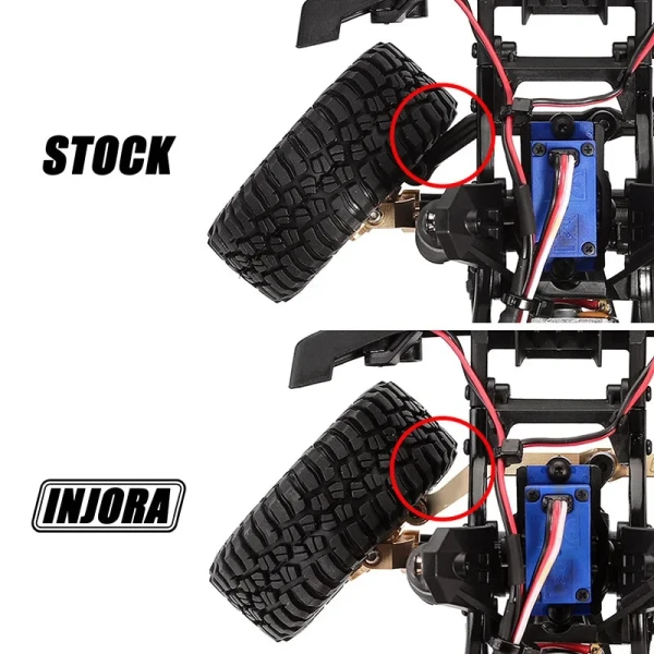 INJORA 12g/pcs Brass Steering Link for 1/18 TRX4M (4M-06) (Grey)