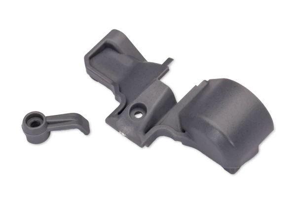 Traxxas Slate Gray Gear Cover & Wire Retainer