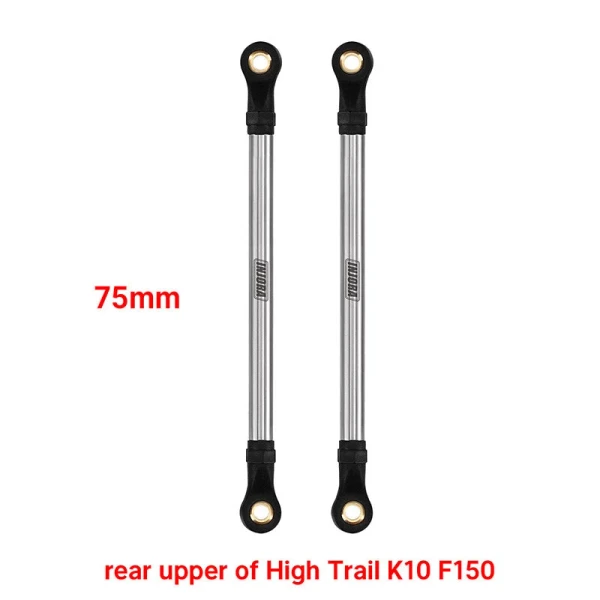 INJORA 1 Pair 75mm Stainless Steel Chassis Links for 1/18 TRX4M Mods