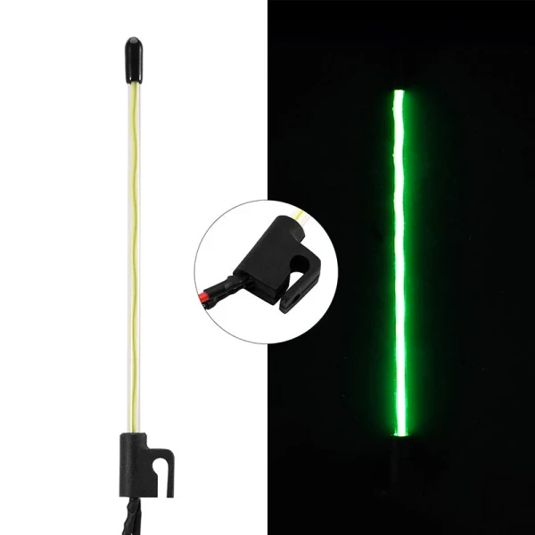 INJORA LED Side-Fixed Whip Light for 1/18 1/24 RC Crawlers (Green)