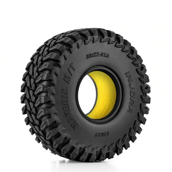 INJORA 1.0" 63*22mm MAVERIX M/T Tires & Inserts Combo (4)