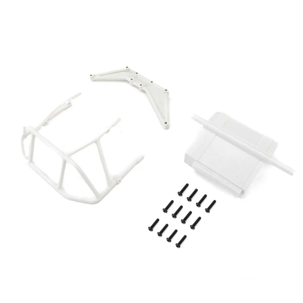 Losi Rear Bumper Set, White: 22S DLM