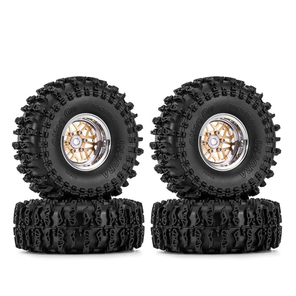 INJORA 1.0" 64*24mm -4.4mm Offset ModuWheel Set for Micro Crawlers (4)