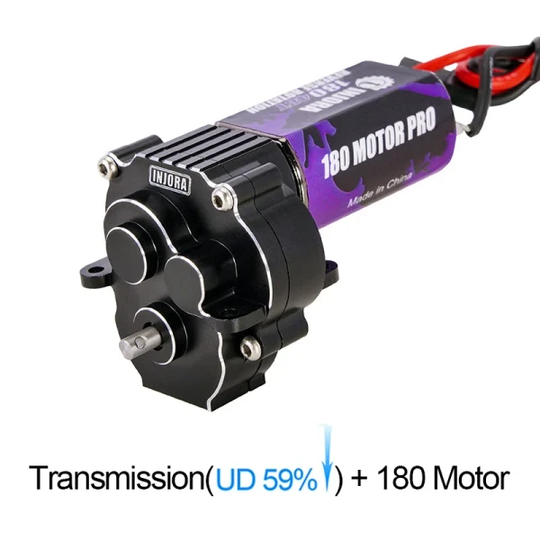 INJORA Complete Under Drive Transmission with 180 Brushed Motor for 1/18 TRX4M