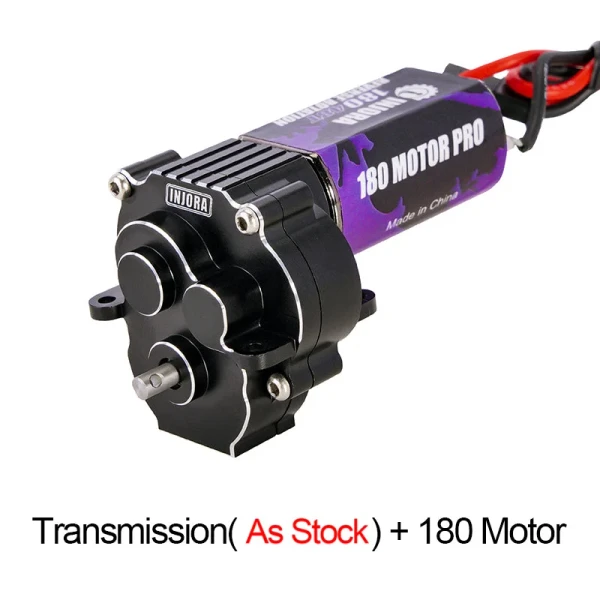 INJORA Complete Transmission with 180 Brushed Motor for 1/18 TRX4M