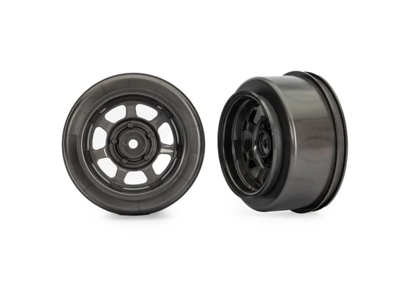 Traxxas Dirt Oval Front Wheels (2) (Gray )