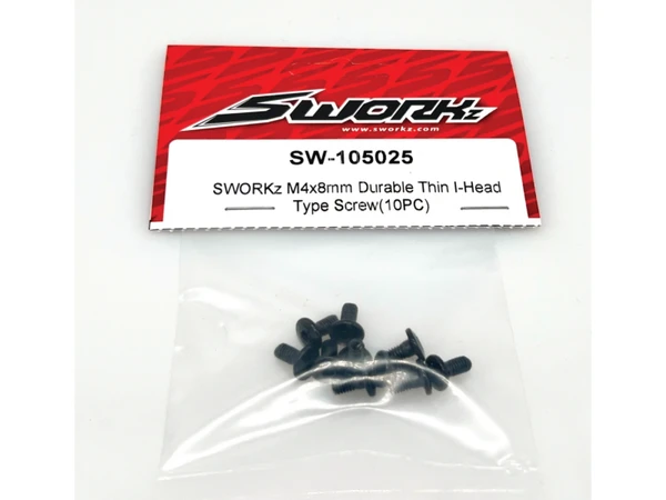 SWORKz M4x8mm Durable Thin I-Head Type Screw(10PC)