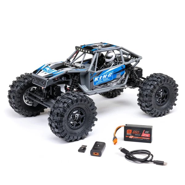 Axial UTB18 Capra 4WS 1/18 RTR 4WD Unlimited Trail Buggy (Blue) w/2.4GHz Radio, Battery & Charger