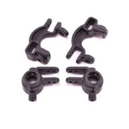 RPM Traxxas 4x4 Caster & Spindle Block Set (Black)