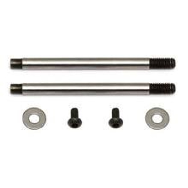 TEAM ASSOCIATED 3x21mm V2 Chrome Screw Mount Buggy Front Shock Shaft (2)