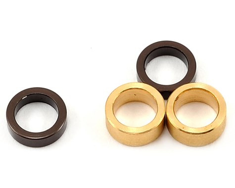 KYOSHO Rear Hub Crush Tube & Axle Spacers (Gunmetal) (KYOLA253GM)