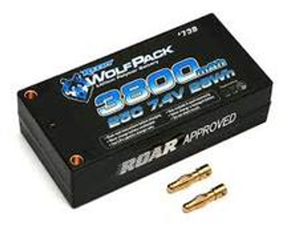 REEDY WOLFPACK LIPO 2S 7.4V 3800MAH 25C SHORTY (ASC738)