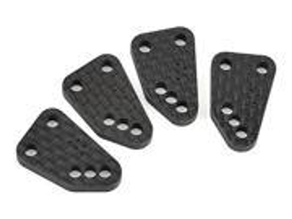 HB Racing Carbon Fiber Rear Hub Carrier Arm Set (Type 5)