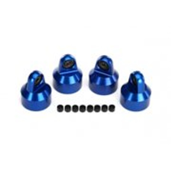 Traxxas X-Maxx Aluminum GTX Shock Cap (Blue) (4)