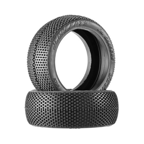 JConcepts LiL Chasers 1/8th Buggy Tires (2) (Green) - BeachRC.com
