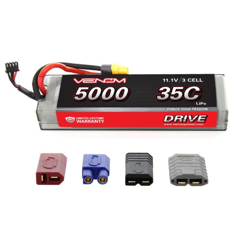 Venom 3S 11.1V 5000mAh 35C Lipo with Univ Plug System (Hard Case)