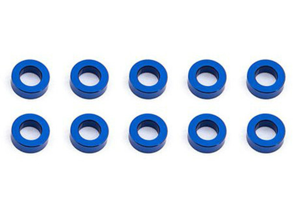 Team Associated 5.5x2.0mm Aluminum Ball Stud Washer (Blue) (10)