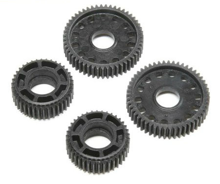 Team Losi Racing Narrow Gear Set, Lay Down Idler/Diff (2): 22 4.0 SR