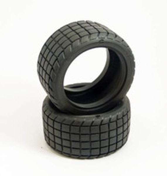 Custom Works RC Rear Sticker Tire (2) STDCompound (CSW6217)