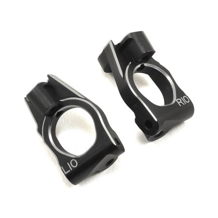 Yokomo Aluminum Front Steering Hub Carrier (Black) (2) (10°)