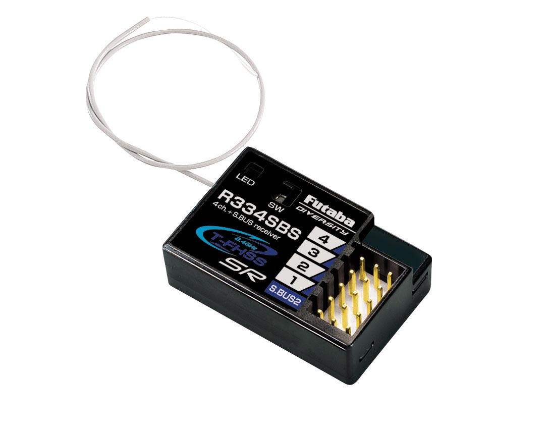 Futaba R334SBS TFHSS SR S.Bus2 HV 4-Channel 2.4GHz Receiver Futaba R334SBS TFHSS SR S.Bus2 HV 4-Channel 2.4GHz Receiver