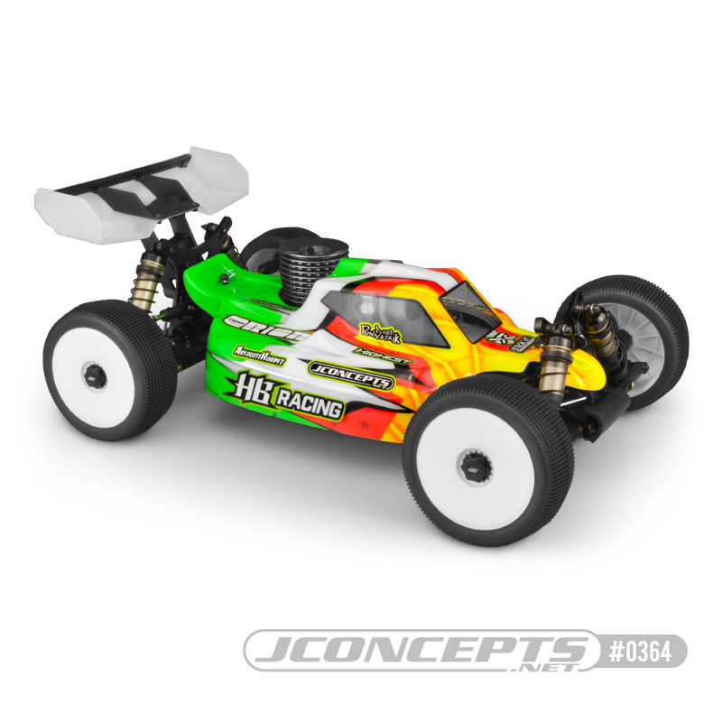 JConcepts HB Racing D819/D817 V2 S15 1/8 Nitro Buggy Body (Clear
