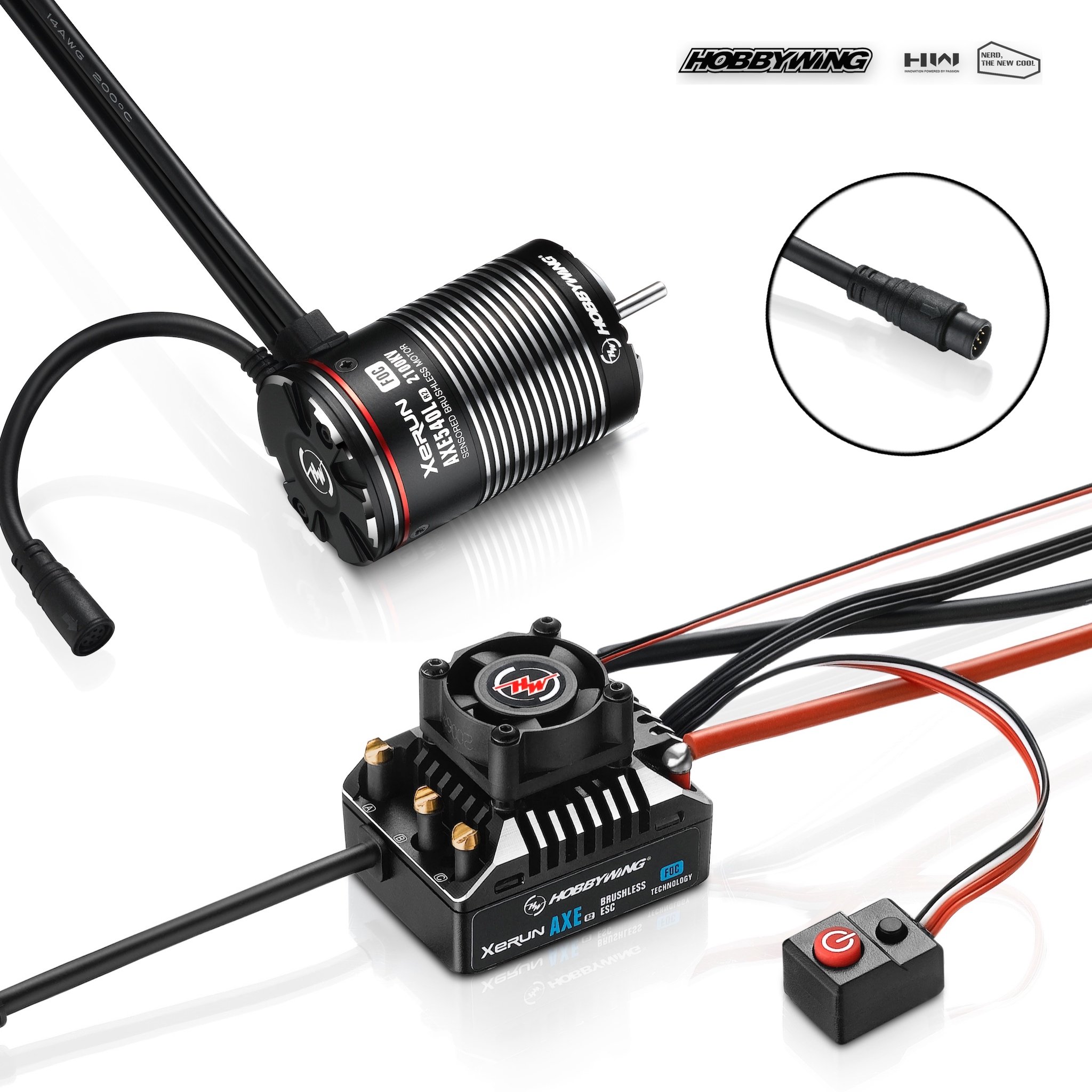 Hobbywing XERUN AXE 540L R2 System (ESC+Motor) 1400kv - BeachRC.com