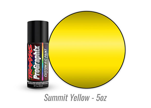 Traxxas Body paint, ProGraphix®, Summit Yellow (5oz) - BeachRC.com