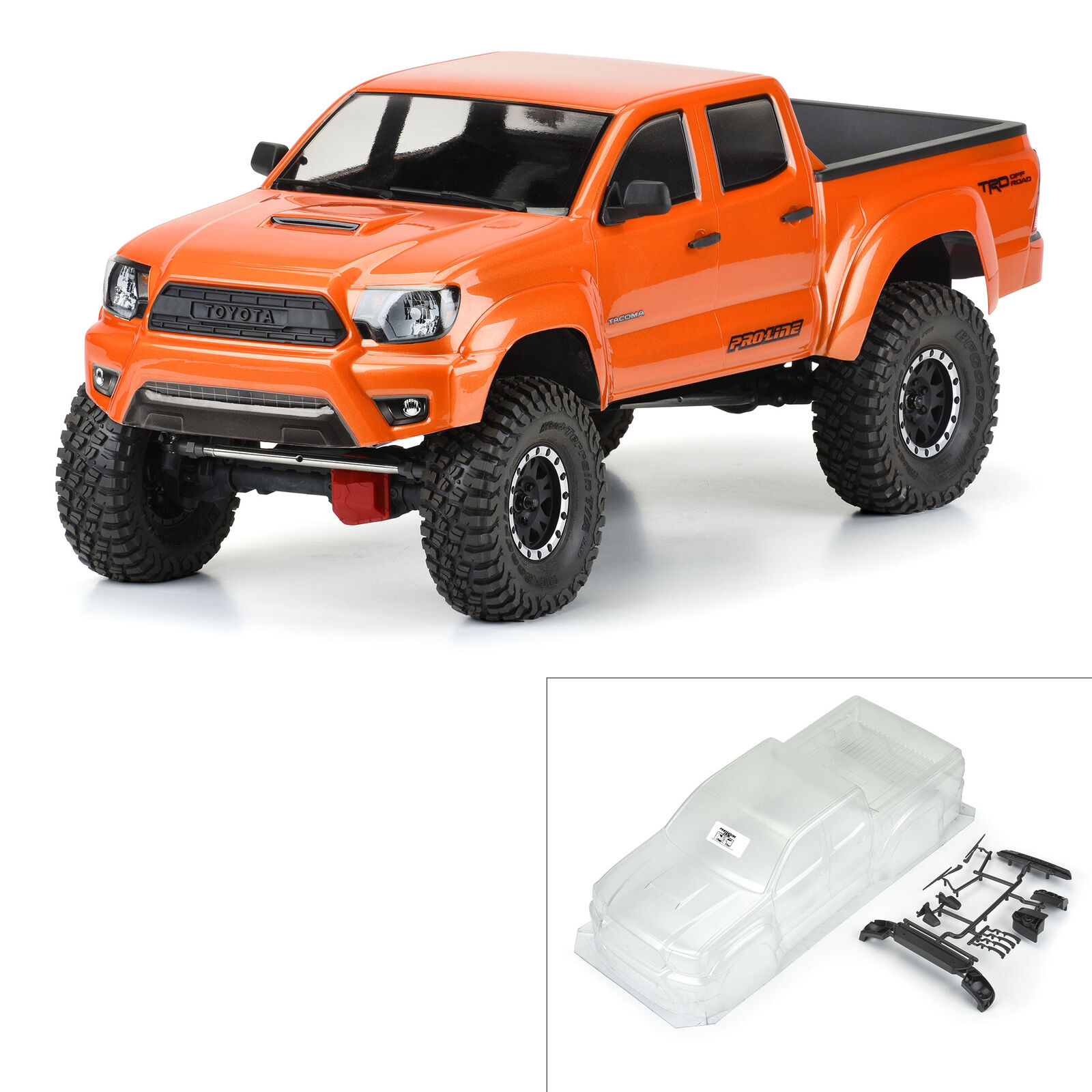 PROLINE 1/10 2015 Toyota Tacoma TRD Pro Clear Body 12.3