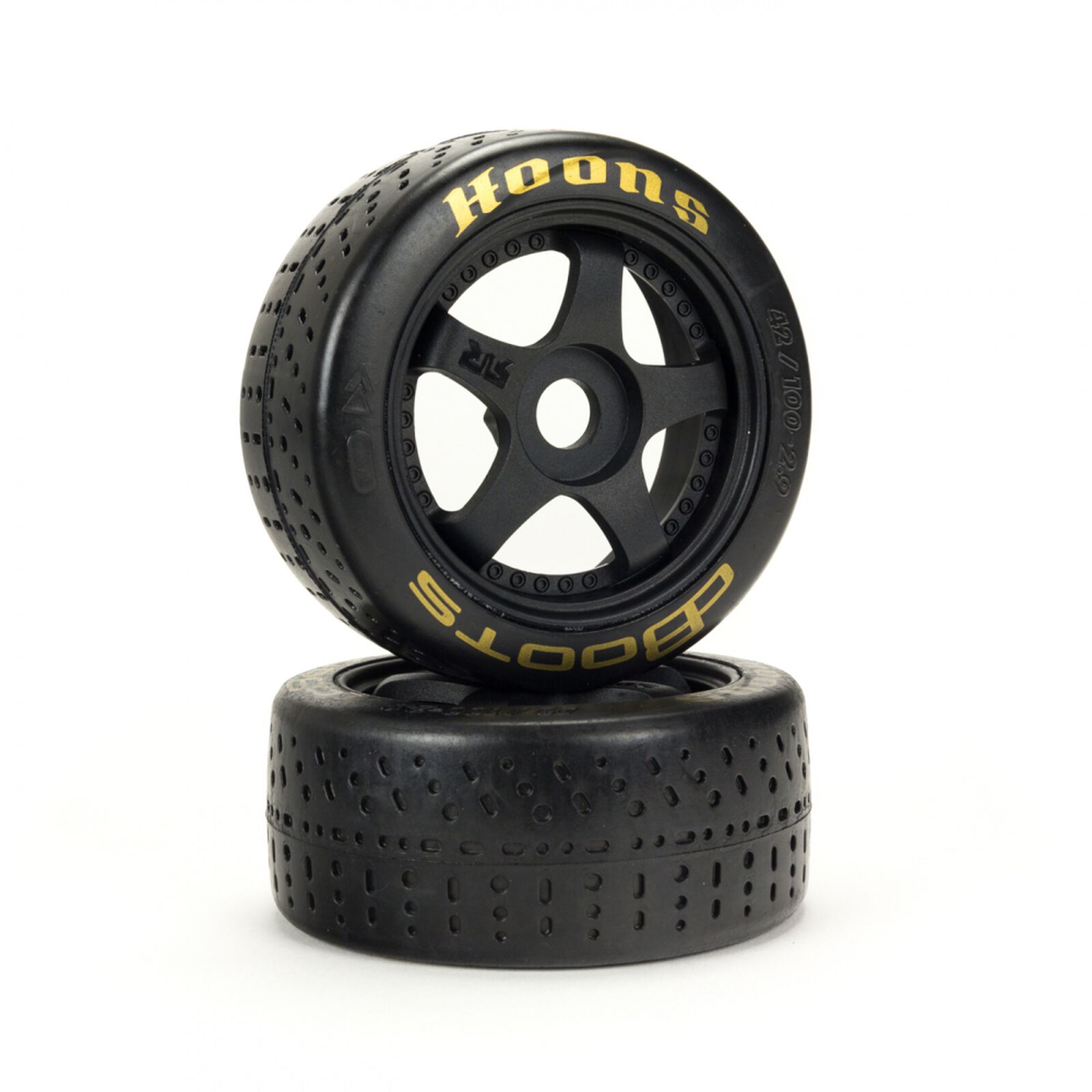 Arrma dBoots Hoons 42/100 2.9 Pre-Mounted Belted Tires, Gold, 17mm