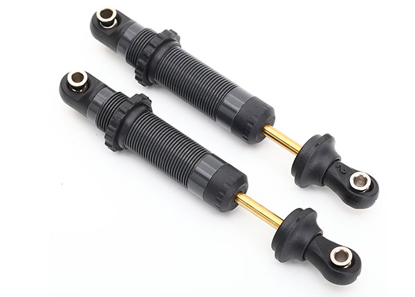 ② Traxxas Shocks, GTS hard-anodized, PTFE-coated aluminum bodies