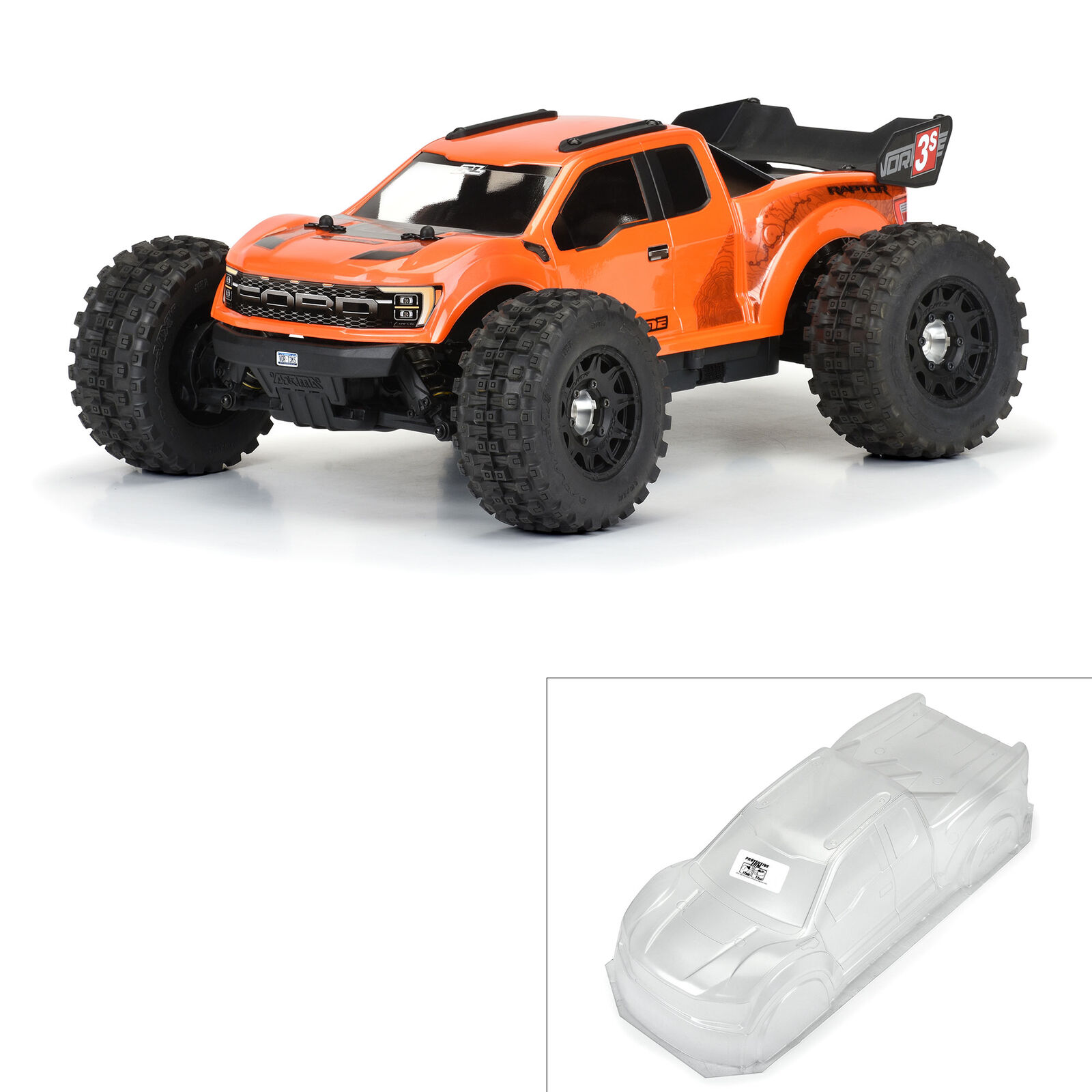 Proline 1/10 2022 Ford F-150 Raptor Clear Body: Vorteks - BeachRC.com