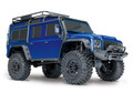 Traxxas TRX-4 Scale And Trail Crawler 4WD, 1/10 Scale, RTR, Land Rover Defender Body - Blue