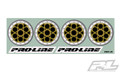 Pro-Line Showtime Bi-Metallic (Silver/Gold) Wheel Dots for Sprint Car Dish Wheels (PRO9851-00)