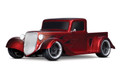 Traxxas 4-Tec 3.0 1/10 RTR Touring Car w/Factory Five '35 Hot Rod Truck Body (Red) front view 